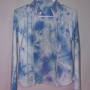 Lululemon Blue and White Define Jacket